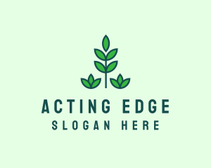 Green Eco Garden Plant logo design