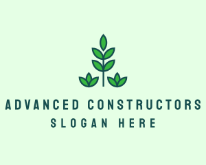 Green Eco Garden Plant logo design