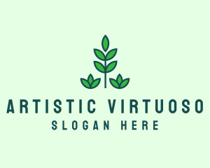 Green Eco Garden Plant logo design