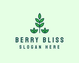 Green Eco Garden Plant logo design