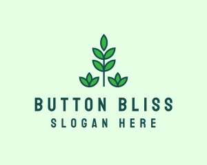 Green Eco Garden Plant logo design