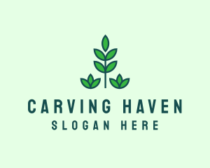 Green Eco Garden Plant logo design