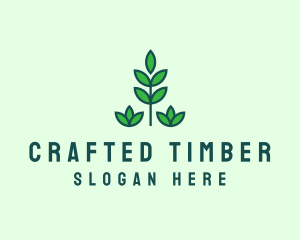 Green Eco Garden Plant logo design