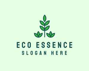 Green Eco Garden Plant logo design