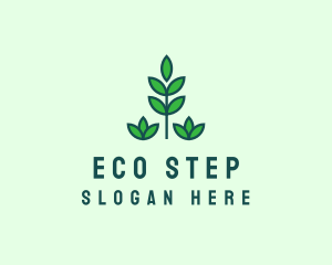 Green Eco Garden Plant logo design