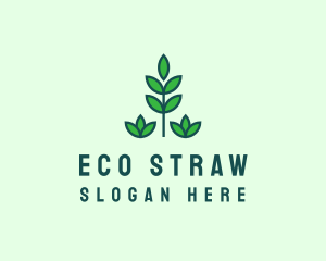 Green Eco Garden Plant logo design