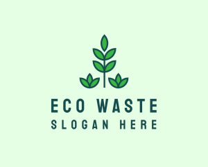 Green Eco Garden Plant logo design