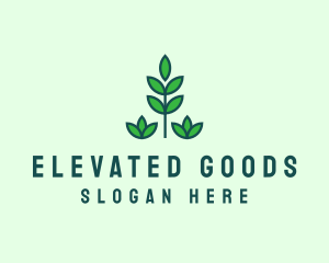 Green Eco Garden Plant logo design