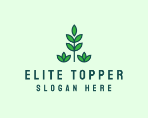 Green Eco Garden Plant logo design