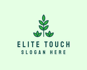 Green Eco Garden Plant logo design