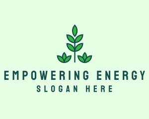 Green Eco Garden Plant logo design