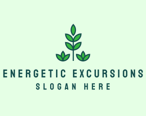 Green Eco Garden Plant logo design