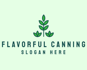 Green Eco Garden Plant logo design