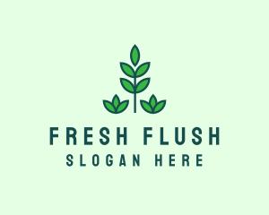 Green Eco Garden Plant logo design