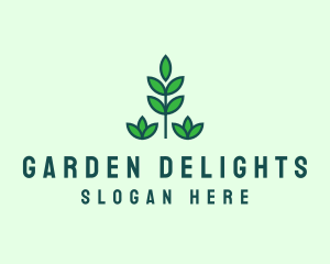 Green Eco Garden Plant logo design