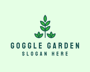 Green Eco Garden Plant logo design