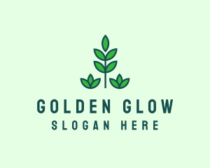 Green Eco Garden Plant logo design