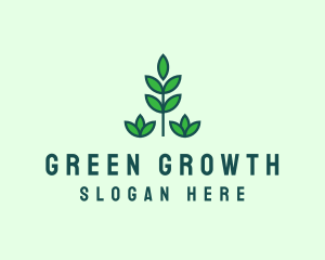 Green Eco Garden Plant logo design