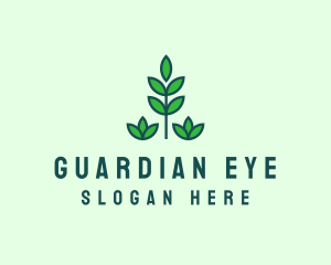 Green Eco Garden Plant logo design