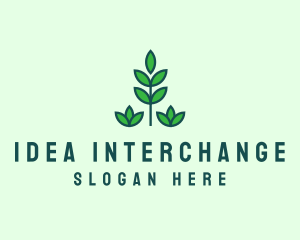 Green Eco Garden Plant logo design