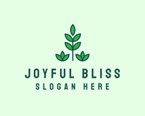 Green Eco Garden Plant logo design