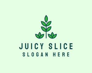 Green Eco Garden Plant logo design