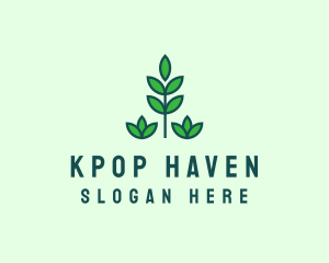 Green Eco Garden Plant logo design