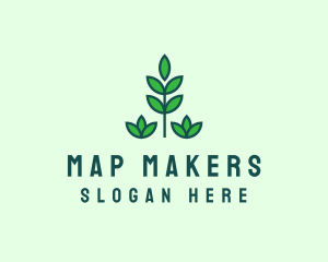 Green Eco Garden Plant logo design