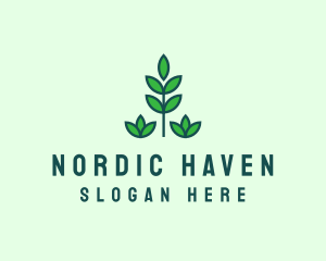 Green Eco Garden Plant logo design