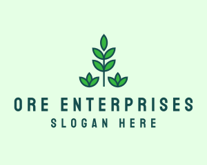 Green Eco Garden Plant logo design