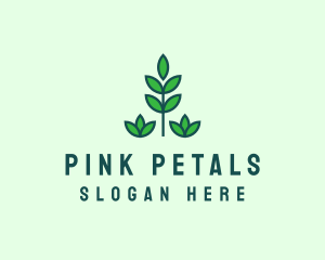 Green Eco Garden Plant logo design