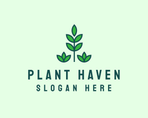 Green Eco Garden Plant logo design