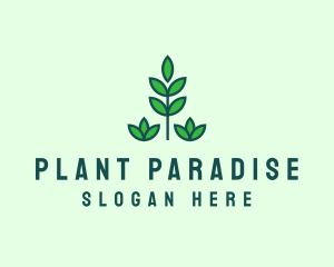 Green Eco Garden Plant logo design