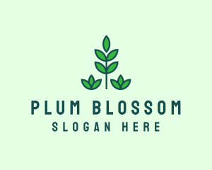 Green Eco Garden Plant logo design