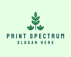 Green Eco Garden Plant logo design