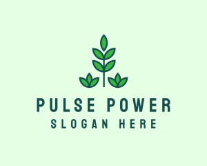 Green Eco Garden Plant logo design