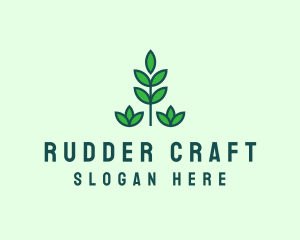 Green Eco Garden Plant logo design