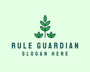 Green Eco Garden Plant logo design