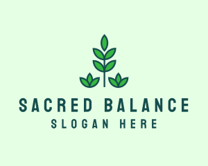 Green Eco Garden Plant logo design