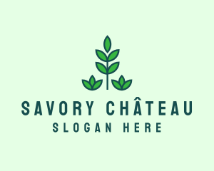 Green Eco Garden Plant logo design