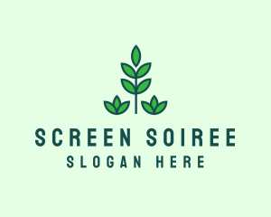 Green Eco Garden Plant logo design