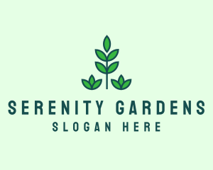 Green Eco Garden Plant logo design