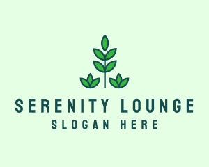 Green Eco Garden Plant logo design