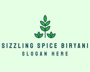 Green Eco Garden Plant logo design