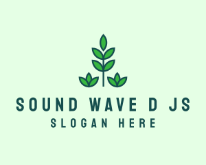 Green Eco Garden Plant logo design