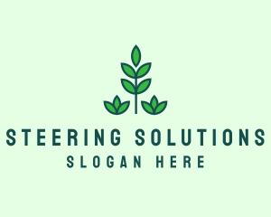 Green Eco Garden Plant logo design