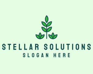 Green Eco Garden Plant logo design