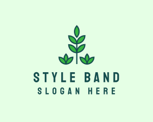 Green Eco Garden Plant logo design