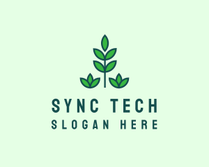 Green Eco Garden Plant logo design