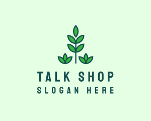 Green Eco Garden Plant logo design